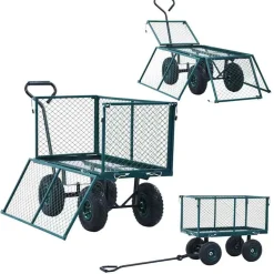 vidaXL havevogn 350 kg grøn