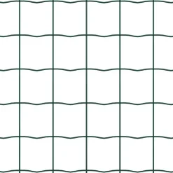 vidaXL Hegn med post Grøn 0,4 x 10 m Stål og PVC