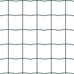 vidaXL Hegn med post Grøn 0,4 x 10 m Stål og PVC