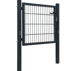 vidaXL hegnslåge stål antracitgrå 100x100 cm