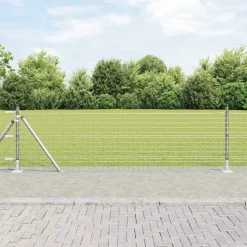 vidaXL Hegnspæl 13 pcs Sølv Stål