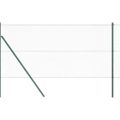 vidaXL Hegnspæl Grøn 25 x 1 m (25 mm mesh) Stål