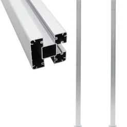 vidaXL hegnspæle 2 stk. 185 cm aluminium