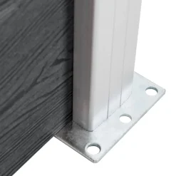 vidaXL hegnspæle 2 stk. 185 cm aluminium
