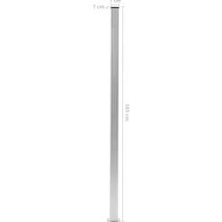vidaXL hegnspæle 2 stk. 185 cm aluminium