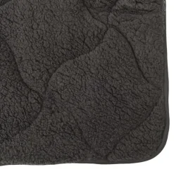 vidaXL Helårs dyne Antracit 140 x 220 cm Mikrofiber og Teddy fleece