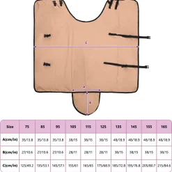 vidaXL Hestetæppe Cappuccino 75 cm Polyester