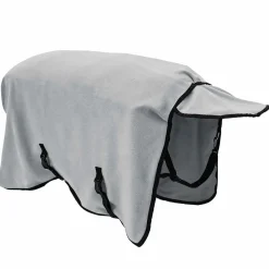 vidaXL Hestetæppe Lysegrå og pink 75 cm Polyester