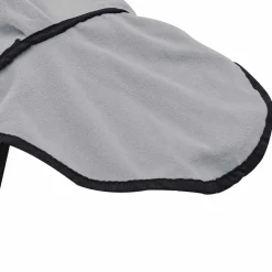 vidaXL Hestetæppe Lysegrå og pink 75 cm Polyester