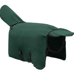 vidaXL Hestetæppe Mørkegrøn 75 cm Polyester
