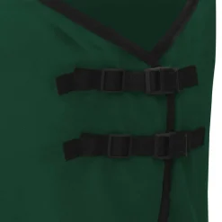 vidaXL Hestetæppe Mørkegrøn Polyester