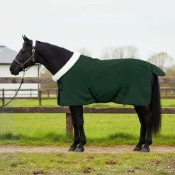 vidaXL Hestetæppe Mørkegrøn 75 cm Polar fleece
