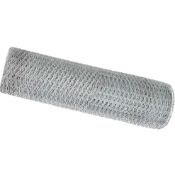 vidaXL Hexagon Hegn Sølv 0,6 x 10 m Galvaniseret stål
