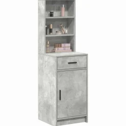 vidaXL Highboard Beton Grå 40 x 40,5 x 135 cm Konstrueret træ