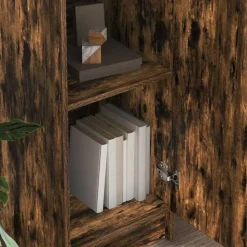 vidaXL Highboard Røget eg 35 x 39 x 168 cm