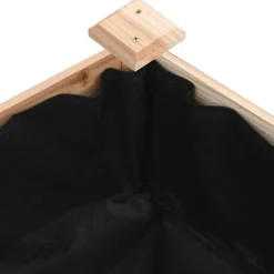 vidaXL højbed med foring 120x45x25 cm massivt fyrretræ