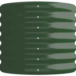 vidaXL højbed 114x40x36 cm galvaniseret stål grøn