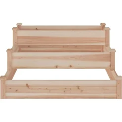 vidaXL højbed 120x120x56 cm massivt fyrretræ