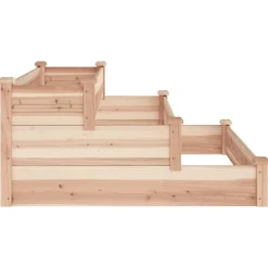 vidaXL højbed 120x120x56 cm massivt fyrretræ