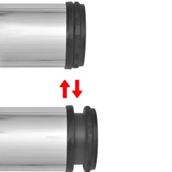 vidaXL højdejustérbare bordben krom 1100 mm 4 stk.