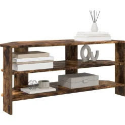 vidaXL HjørneTVskab Røget eg 102x40,5x45cm Konstrueret træ