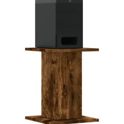 vidaXL højtalerstativer 2 stk. 30x30x40cm konstrueret træ røget egetræ