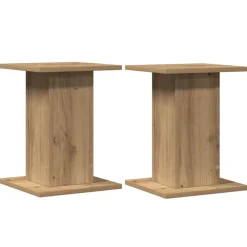 vidaXL højtalerstativer 2stk. 30x30x40cm konstrueret træ egetræsfarve