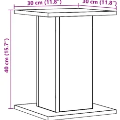 vidaXL højtalerstativer 2stk. 30x30x40cm konstrueret træ egetræsfarve