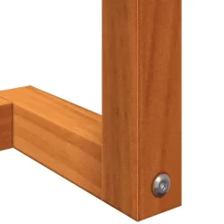 vidaXL håndklædeholder 23x18x90 cm massivt fyrretræ gyldenbrun
