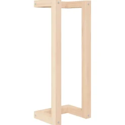 vidaXL håndklædeholder 23x18x60 cm massivt fyrretræ