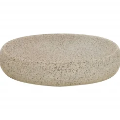 vidaXL håndvask til bordplade 59x40x15 cm oval keramik sandfarvet