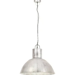 vidaXL hængelampe 25 W rund 48 cm E27 sølvfarvet