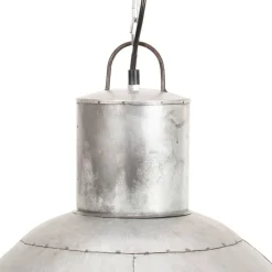 vidaXL hængelampe 25 W rund 48 cm E27 sølvfarvet