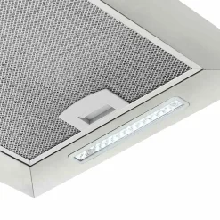 vidaXL hængende ø-emhætte med touchsensor LCD 37 cm rustfrit stål
