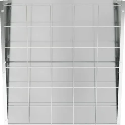 vidaXL Hængende Hø Foderhus Sølv 61 x 33 x 66 cm Galvaniseret stål