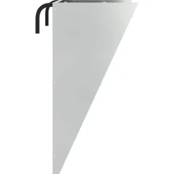 vidaXL Hængende Hø Foderhus Sølv 61 x 33 x 66 cm Galvaniseret stål