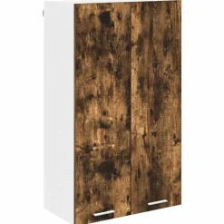 vidaXL Hængeskab med dør Røget eg 60 x 31 x 100 cm Konstrueret træ