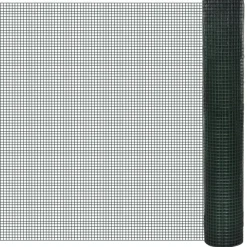 vidaXL hønsenet galvaniseret stål med PVC-belægning 10 x 1 m grøn
