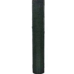 vidaXL hønsenet galvaniseret stål med PVC-belægning 10 x 1 m grøn
