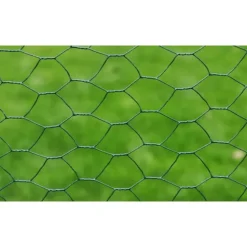 vidaXL hønsenet 25x0,5 m stål med PVC-belægning grøn