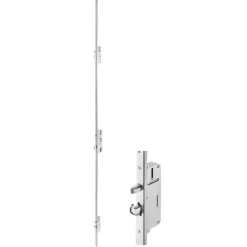 vidaXL hoveddør 100x200 cm aluminium og PVC antracitgrå