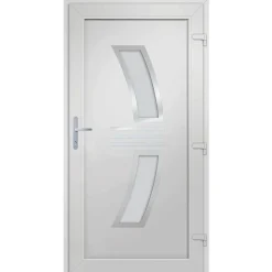 vidaXL hoveddør 88x200 cm PVC antracitgrå