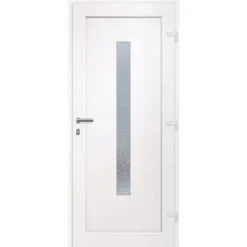 vidaXL hoveddør 88x200 cm PVC antracitgrå