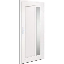 vidaXL hoveddør 98x200 cm PVC antracitgrå
