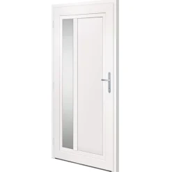 vidaXL hoveddør 98x200 cm PVC antracitgrå