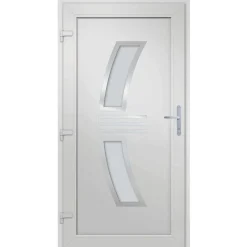 vidaXL hoveddør 88x200 cm PVC antracitgrå