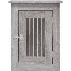 vidaXL hundebur 45x62x59 cm konstrueret træ grå sonoma-eg