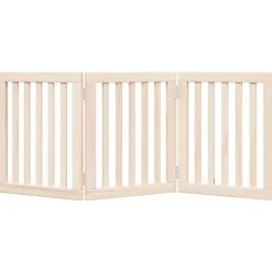 vidaXL hundegitter foldbart 3 paneler 150 cm poppeltræ