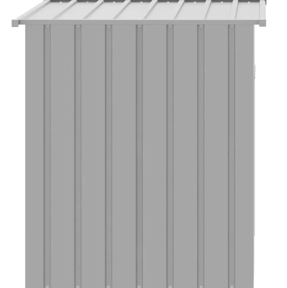 vidaXL hundehus med tag lysegrå 110x103x109 cm galvaniseret stål