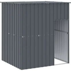 vidaXL hundehus med tag 165x153x181 cm galvaniseret stål antracitgrå